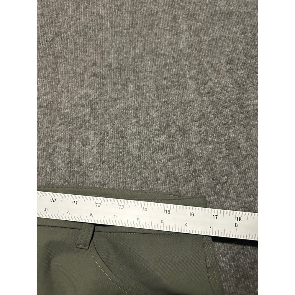 Lululemon ABC Classic-Fit Pant fit 33X27 Warpstreme Green Mens LM5AQHS (tag 32 - Picture 5 of 6